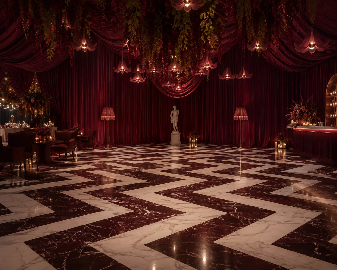 The Dance Floor - Burgundy