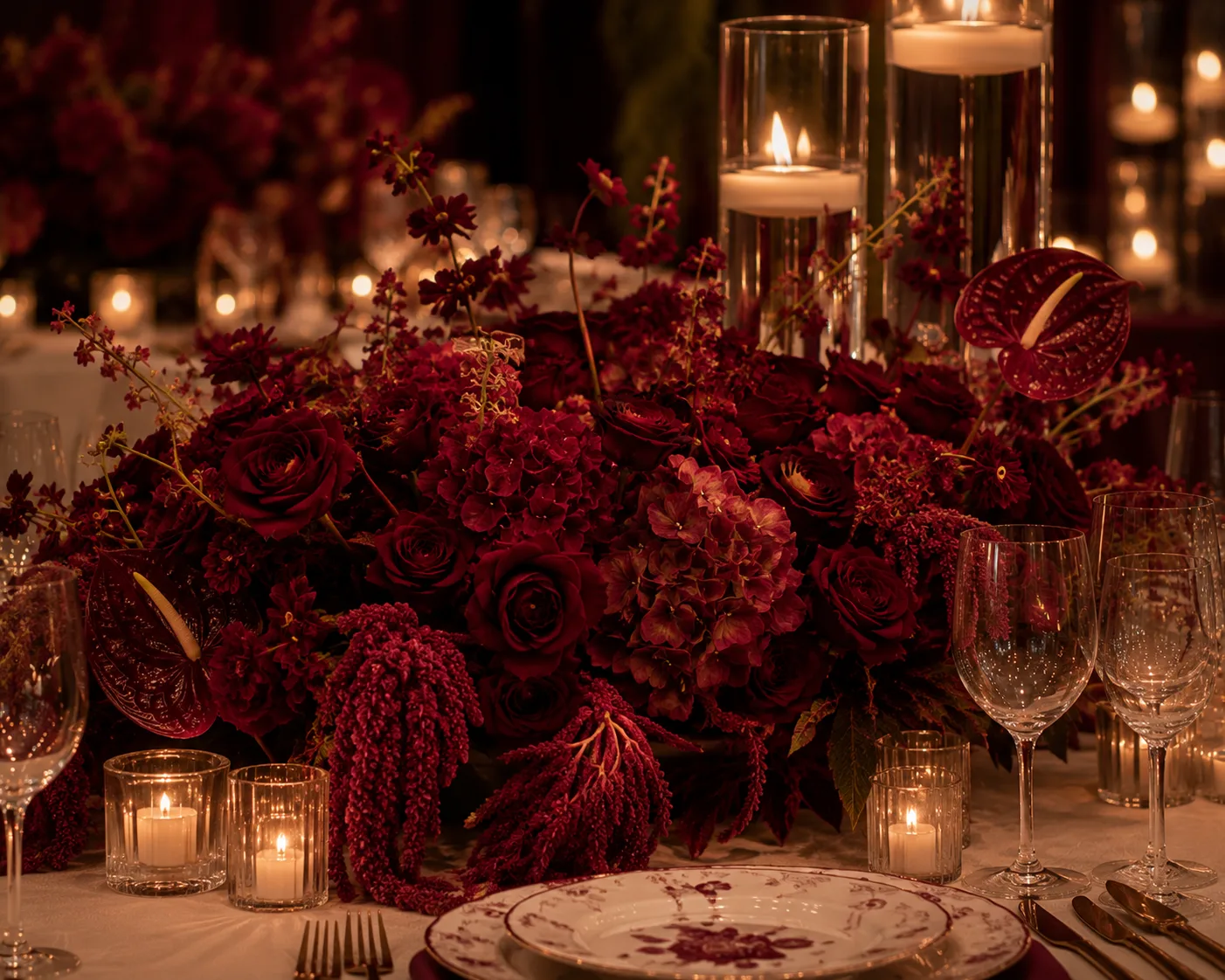 Florals - Burgundy