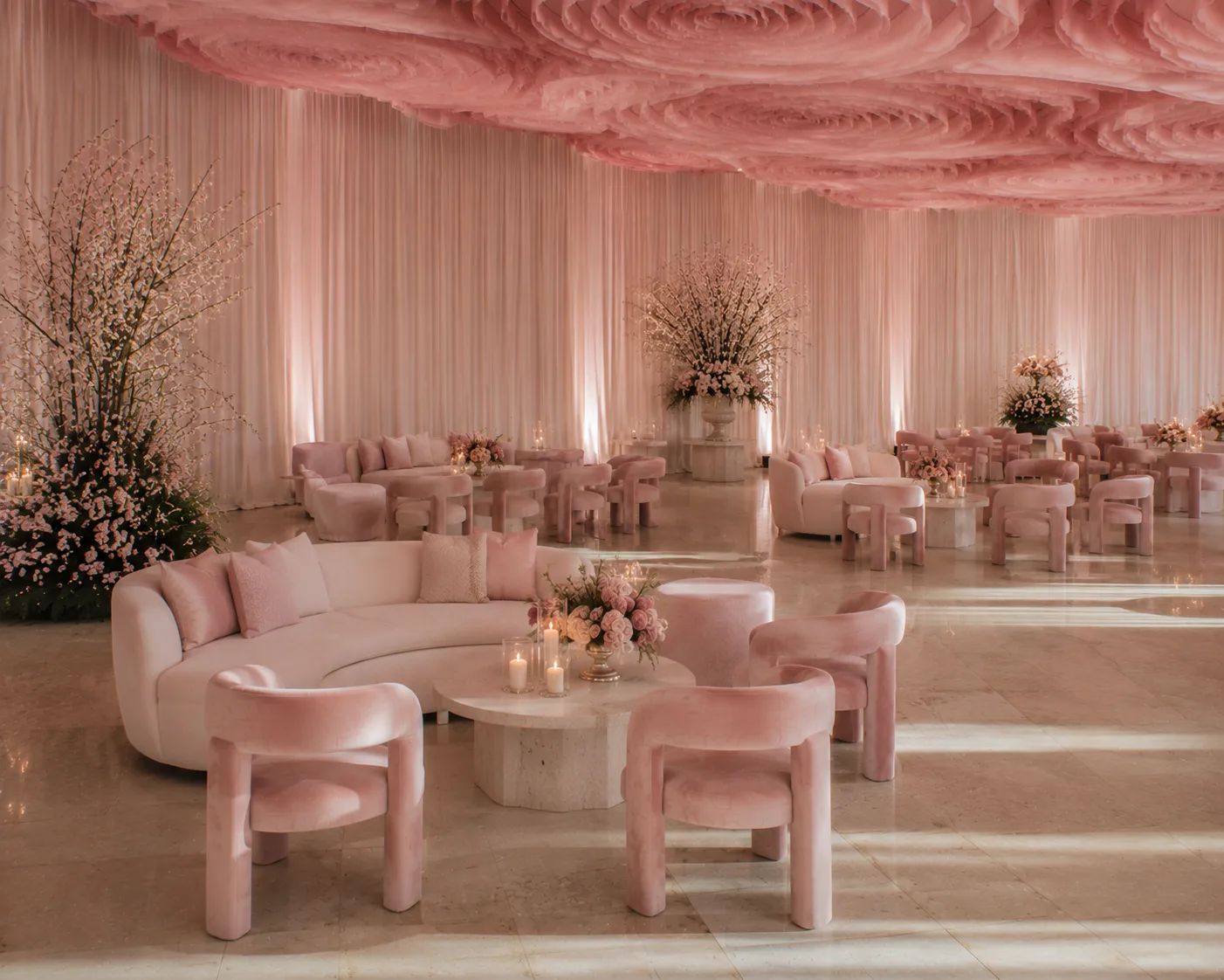 Lounge & Seating - Dusty Pink
