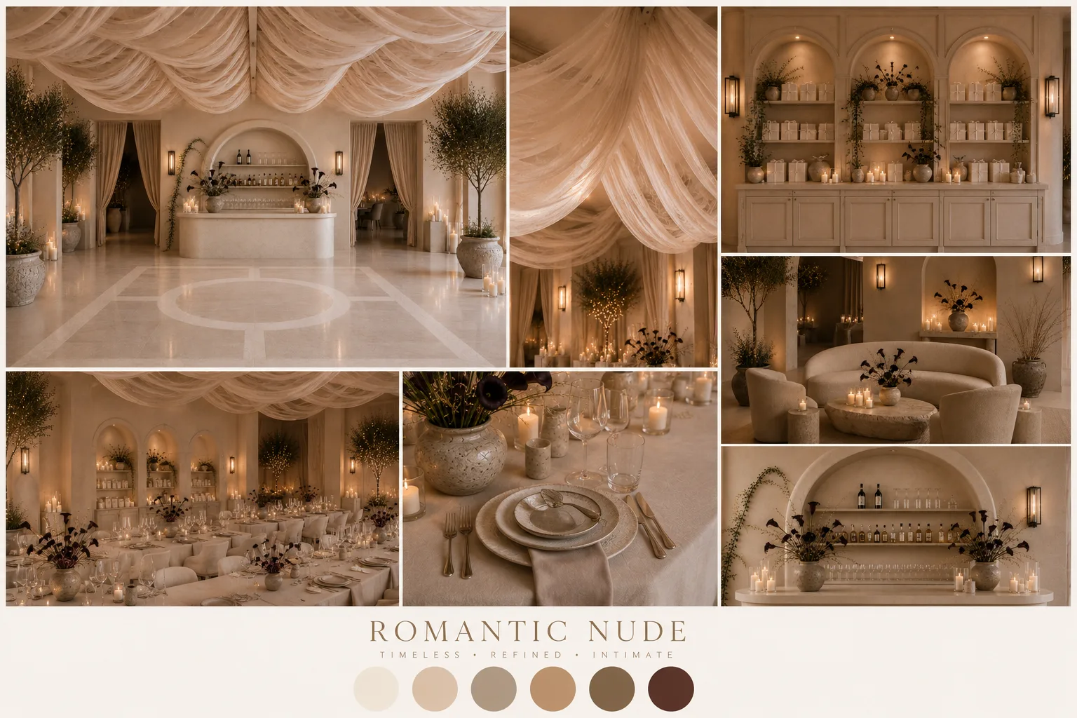 Romantic Nude event inspiration