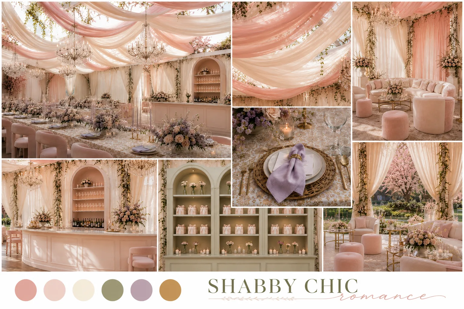 Shabby Chic Romance event inspiration