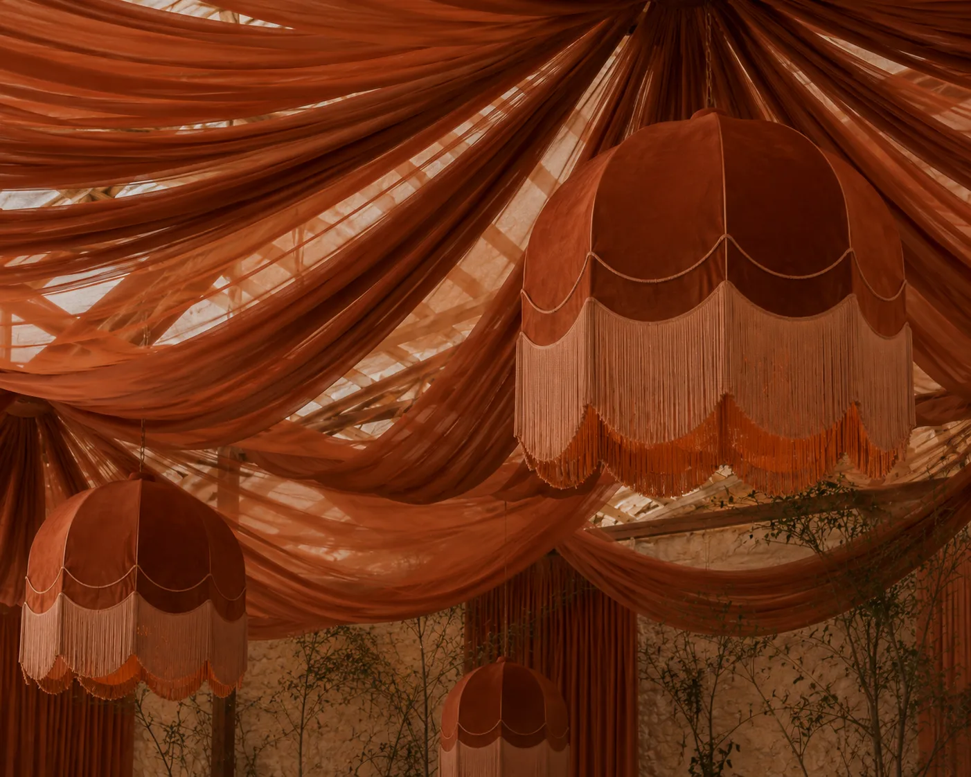Draping & Ceiling - Terracotta