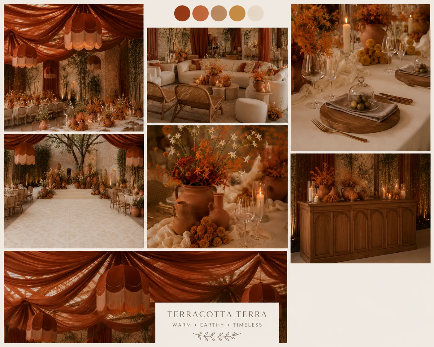 Terracotta Terra event inspiration